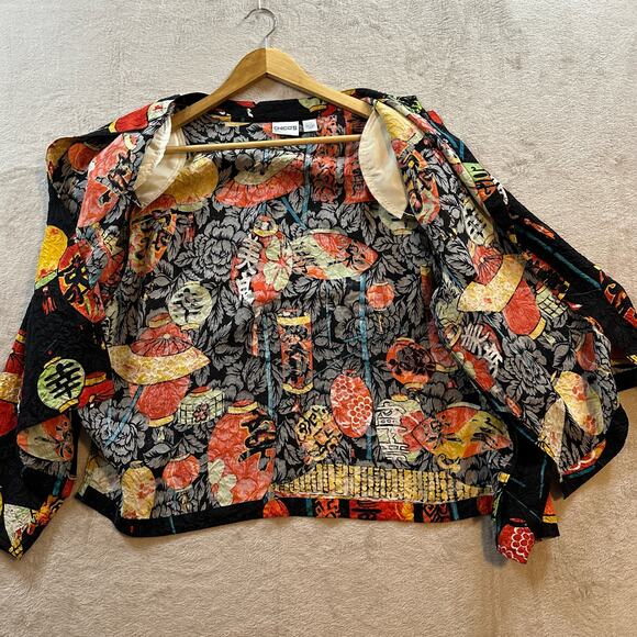 Chico’s Women’s 3 XL Silk Exquisite Imperial Silk Taiwanese Lantern Festival Top - Picture 10 of 11